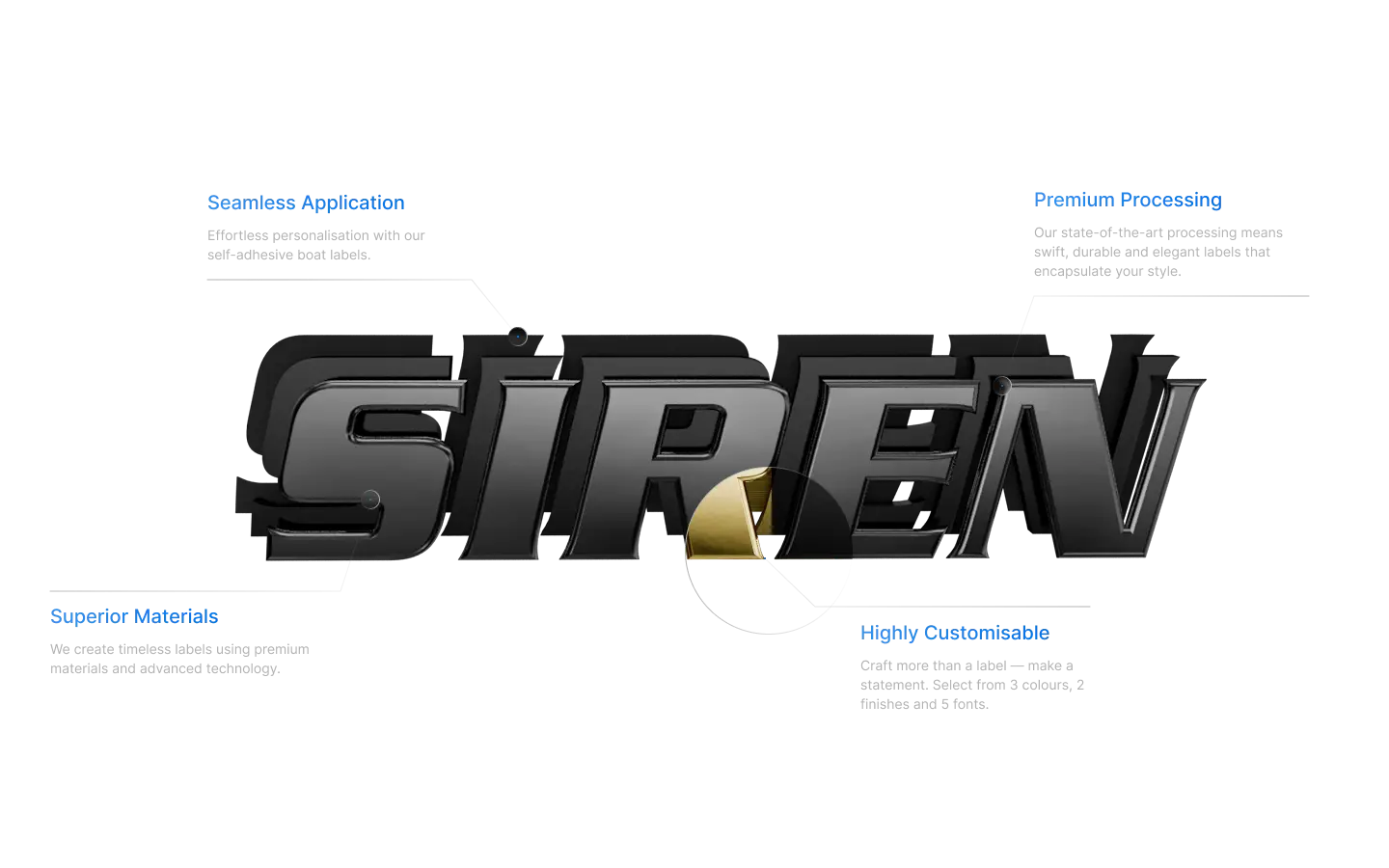 Siren boat showcase