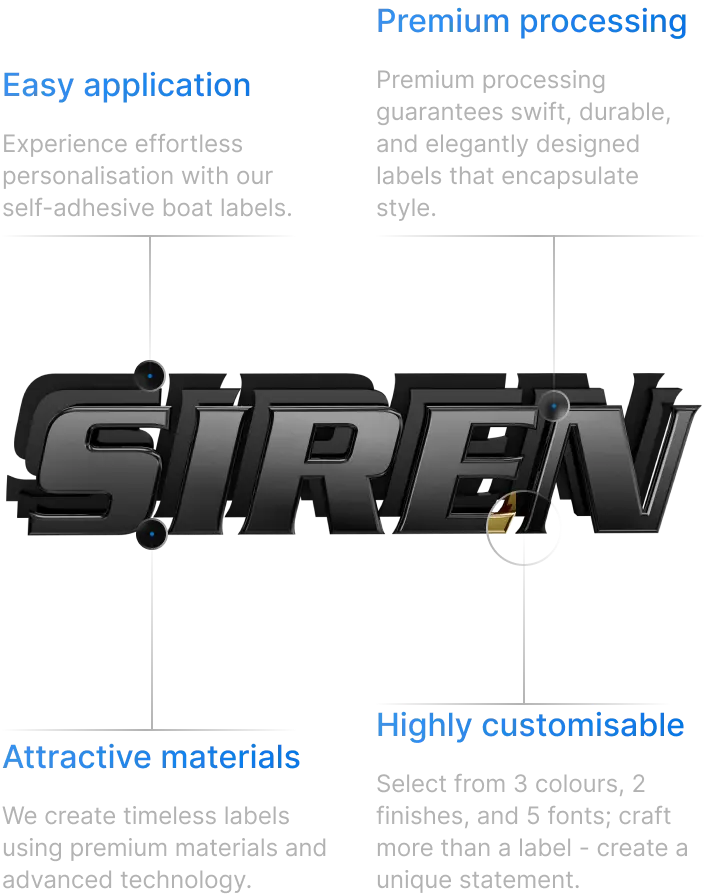 Siren boat showcase